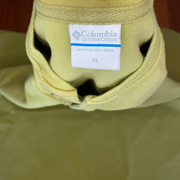 Columbia Two Button Green Sweatshirt Men’s Size XL, Comfy, Outdoor, Casual - Picture 5 of 6